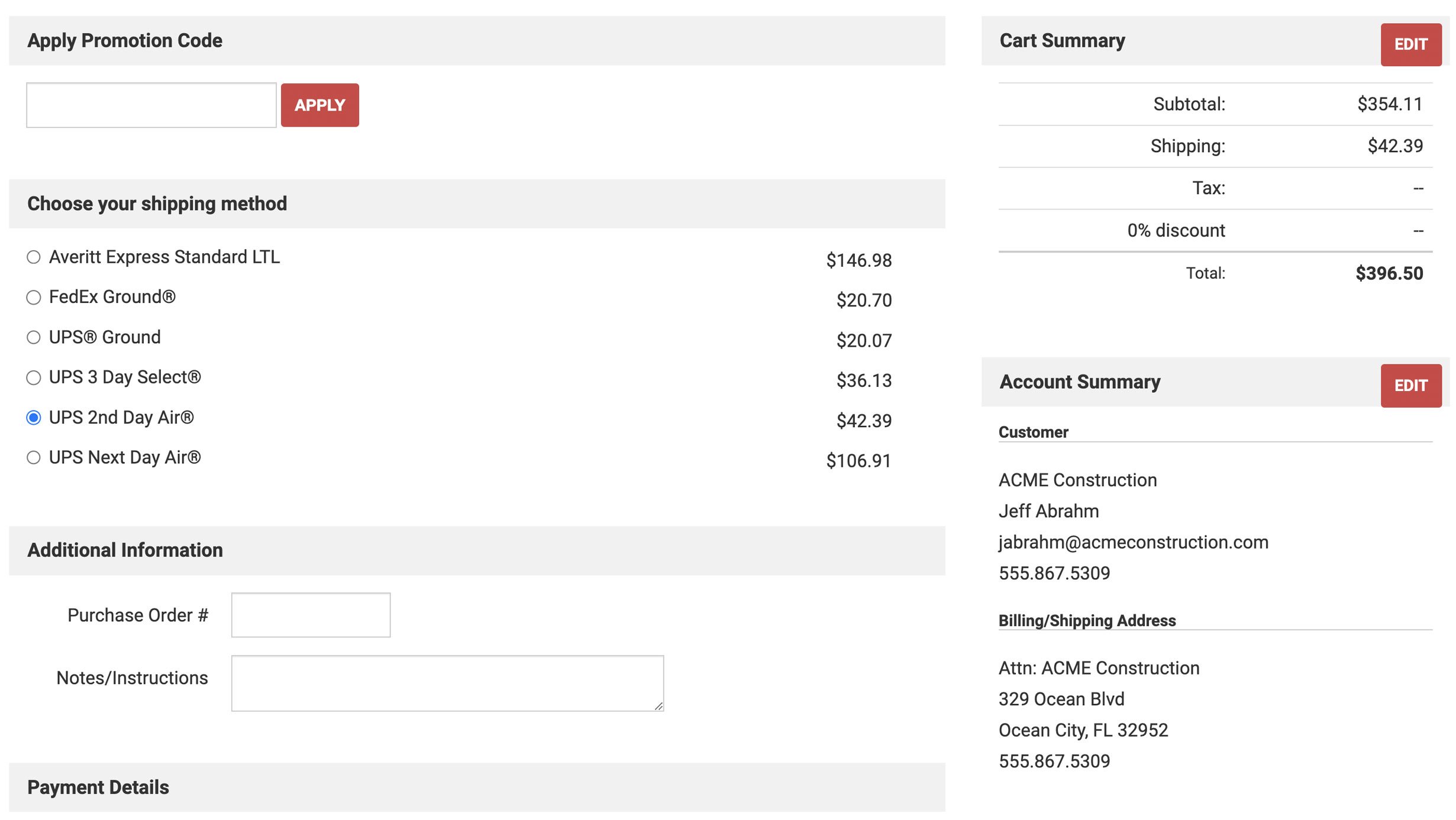 Generate Accurate Shipping Estimates